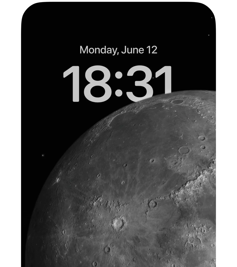 Lock screen with a deadline reminder